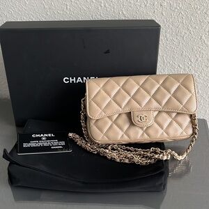 NWT Chanel Wallet Clutch on Chain / Phone Crossbody Bag